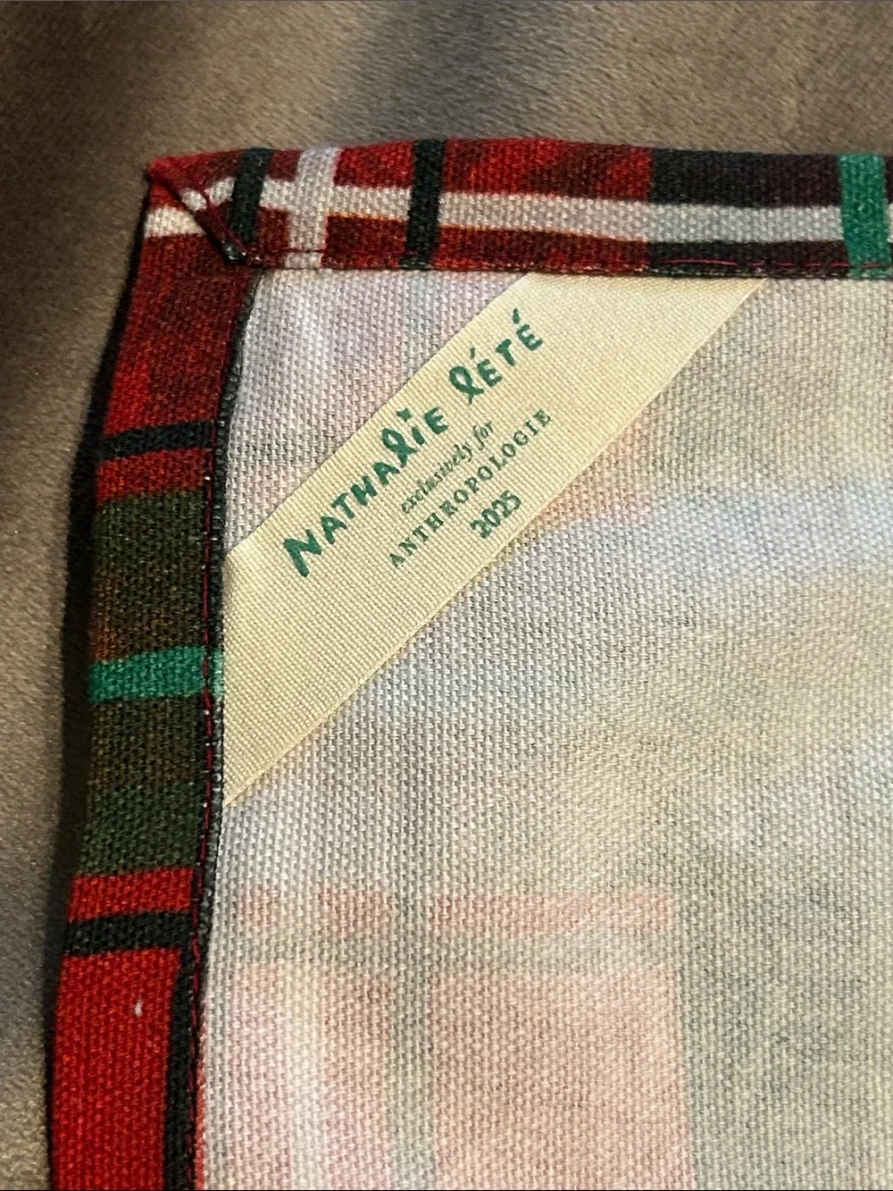 Anthropologie Nathalie Lete Holiday Dish Towel